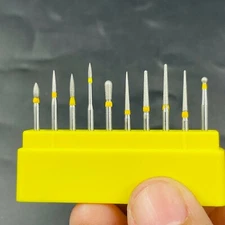 10Pcs/Box Dental FG Diamond Burs Composite/Polishing for High Speed Handpiece