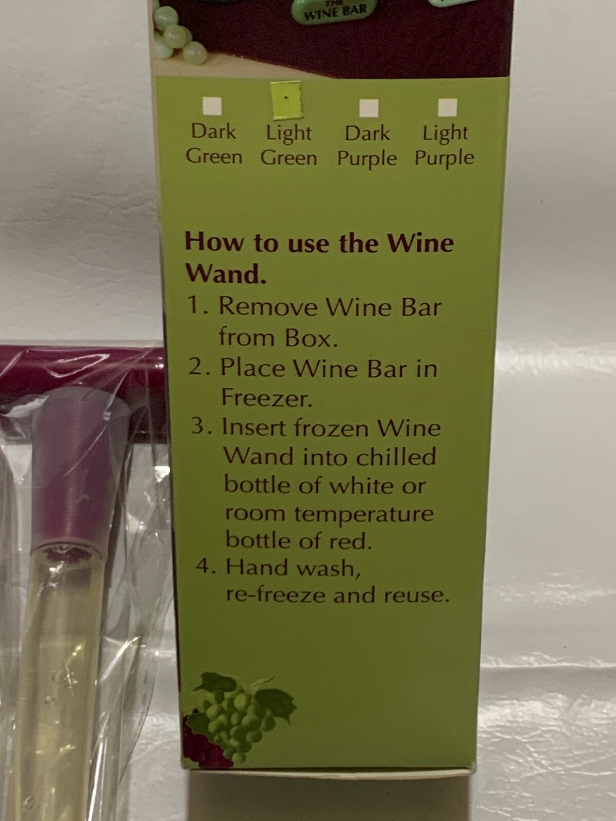 Wine Bar Cooler Stopper Chiller Chill Stick Wine Rod Barware Light