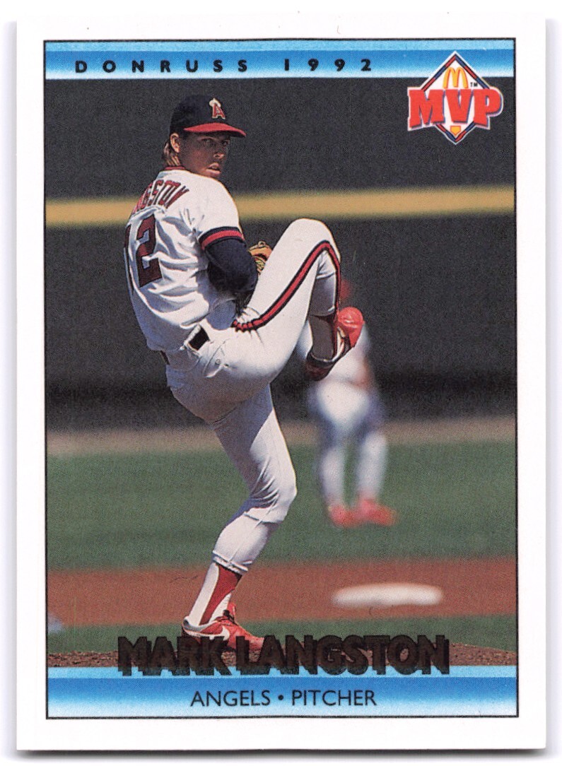 1992 Donruss McDonald's MVP Mark Langston California Angels #19