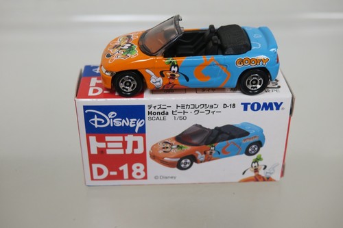 Tomy Tomica Disney Goofy Honda Convertible Diecast Car MIB - D-18