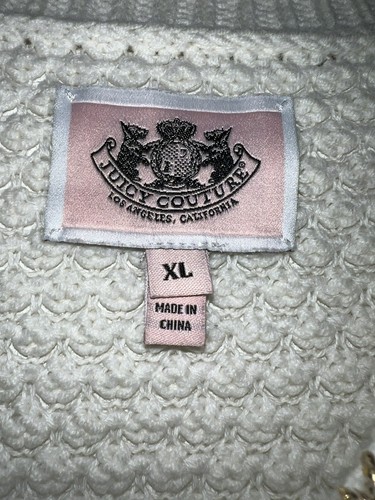 juicy couture girls gold sweater Size Xl Lightly Worn Great For Holidays - Picture 5 of 8