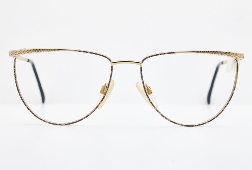 Luxottica 2140 18K Gold Plated Occhiali Vintage Eyeglasses Eyewear NOS 80s - Foto 2 di 7