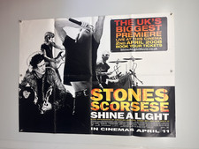 Shine A Light Movie Poster The Rolling Stones  Stones Scorsese Cinema Quad 2008