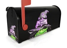 Mailbox Magnet (Partial Cover) Witch Face Happy Halloween Mail Box Decor