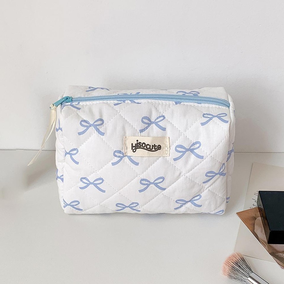 Bow Cosmetic Bag Portable Washing Bag Makeup Organizer Bag Travel} eBay