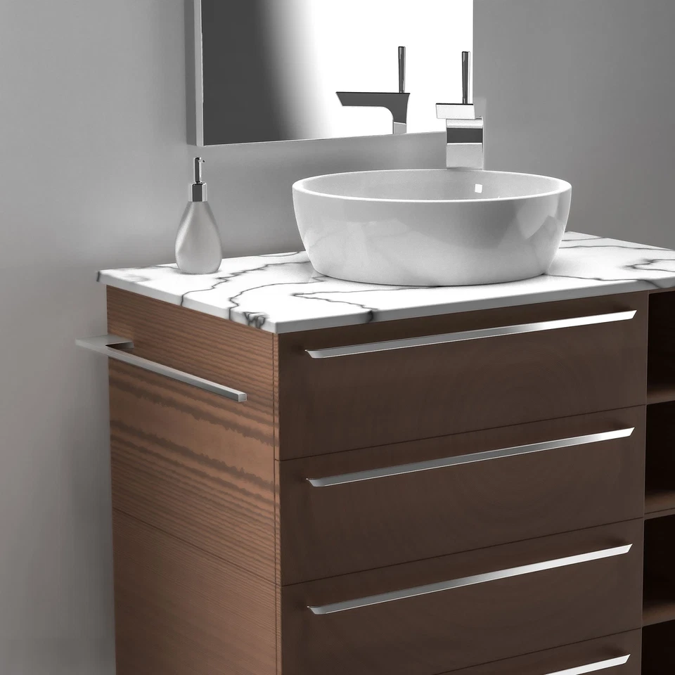 Handtuchhalter Slim für Waschtisch, Chrom, Aluminium - Bild 3 von 4