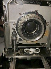 Graflex Crown Graphic 4x5 Camera w/ Kodak Ektar f:4.7 127mm Supermatic Shutter