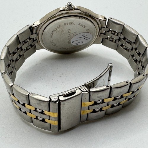 Hands of Irish Fellowship by Glycine Quartz Watch Men Dual Tone New Batter 7.25" - Picture 5 of 6