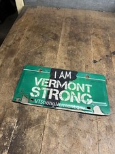 Original Hurricane Irene I Am Vermont Strong VT Vanity License Number Plate Tag