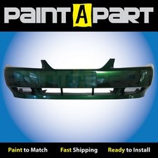 For 1999-2001 Ford Mustang Base Front Bumper Painted Sw Electric Green Met