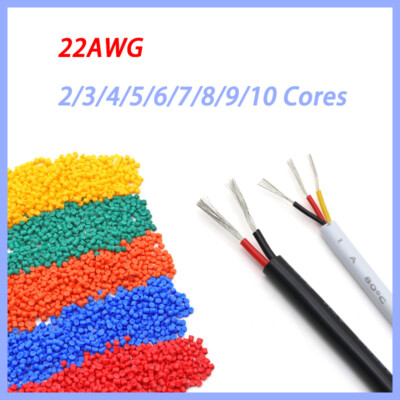 UL2464 22AWG Flexible Multi-core Sheath Power Cord Cable Signal Wire 2-10 Cores