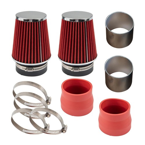 Red Cold Air Intake Kit For 2008-2012 Mercedes Benz C300 C350 3.0L 3.5L V6 - Picture 3 of 8