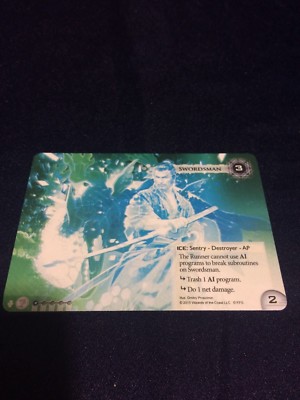 Android Netrunner Promo Swordsman Card