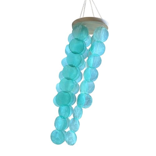 Coastal Type Windchime Capiz Shells Wind Chimes for Outdoor Garden Hanging - Picture 3 of 12