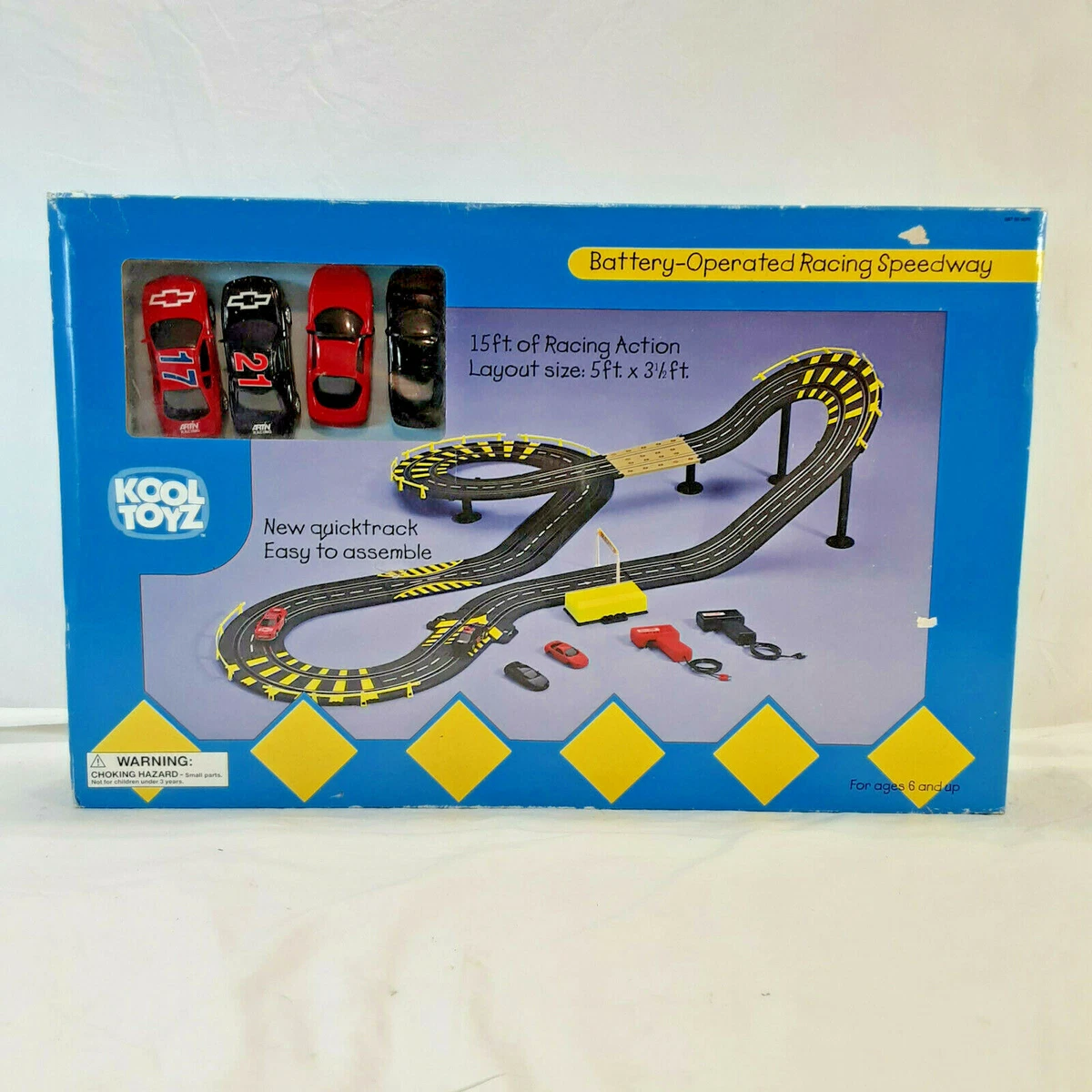 Vintage Kool Toyz Battery Operated Racing Speedway Chevy Race Car Track Target