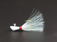 SHAD DART BEST SHAD GRABBERS 1/8 OZ ECO FRIENDLY NON LEAD WHITE + CRYSTAL FLASH