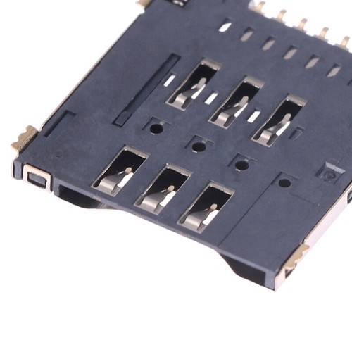 MUP-C792 Micro SIM Card Connector Patch Self-piercing 6+1 P SIM Card Slot Soc JW - Afbeelding 5 van 11