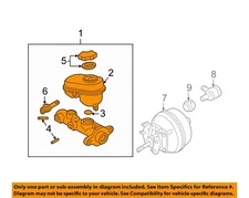 Used Brake Master Cylinder fits: 1999 Chevrolet Malibu  Grade A