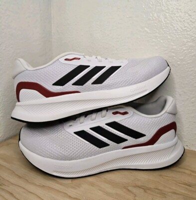 Men's Adidas RUNFALCON 5 WIDE White /Black / Better Scarlet IE0551