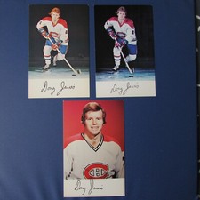 DOUG JARVIS  ( 3 DIFF )  POSTCARD  1975  1977  1978   CANADIENS Whalers Capitals