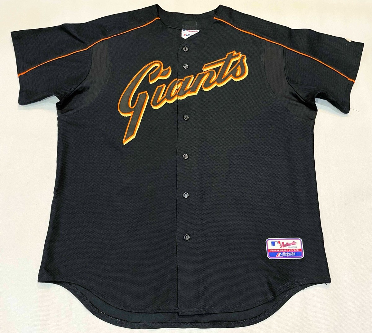 Vintage Majestic MLB San Francisco Giants Baseball Jersey XL Black