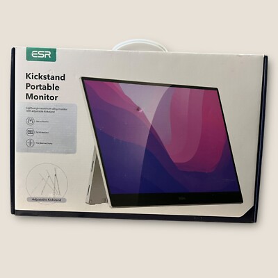 ESR Portable Monitor mit Ständer für Laptops, Ultraschlanker 15,6 Zoll 1080P