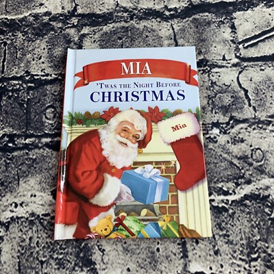 Mia  Twas The Night Before Christmas Personalized Book For The Name Mia