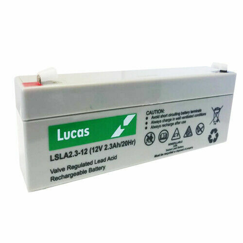 12v 2.3ah Rechargeable Battery for Veritas 8 Compact Alarm