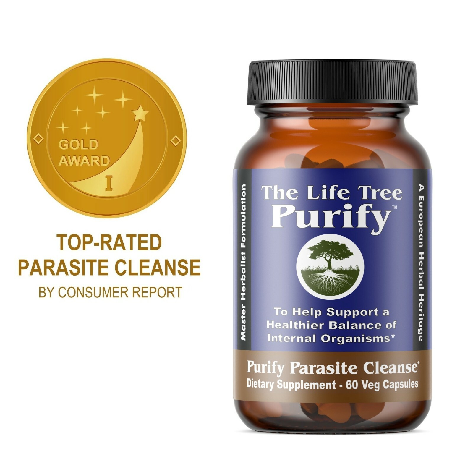THE LIFE TREE PURIFY PARASITE CLEANSE-60 VEG. LIQUID CAPSULES