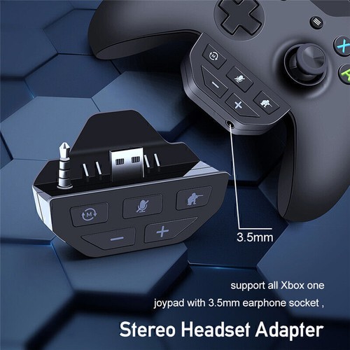 Stereo Headset Adapter Converter with 3.5 mm Audio Jack for Xbox One Controller - Photo 10 sur 14