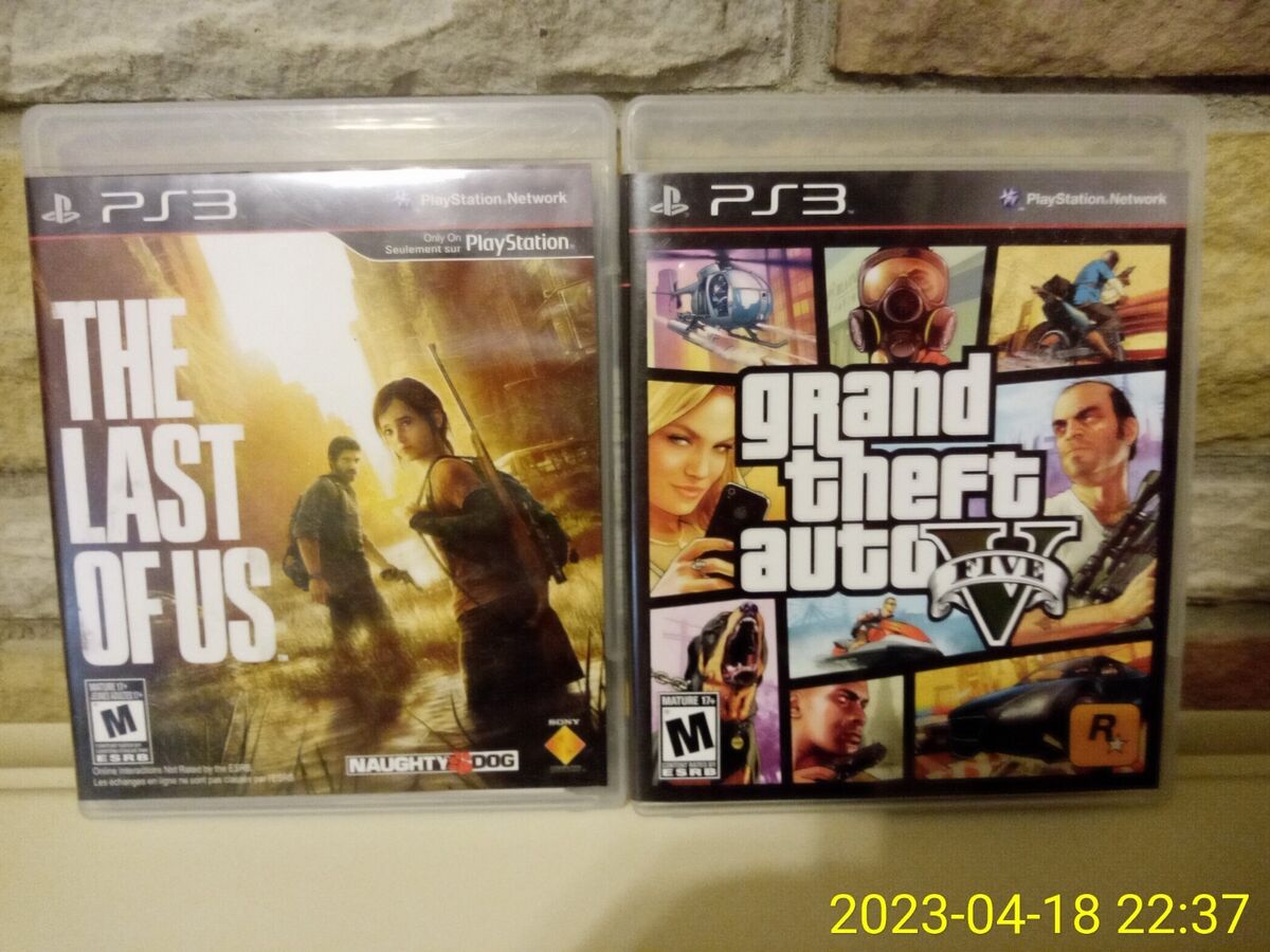 PlayStation 3 The Last of Us GTA V Game Lot Sony PS3 Not for