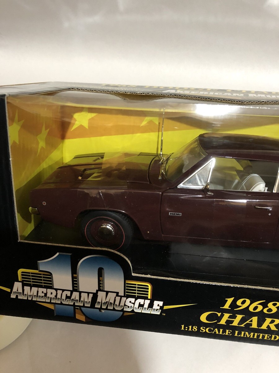 ミニカー RACING CHAMPIONS 1/18 1968 DODGE CHARGER 1968 Charger R/T Burgundy 1:18 Ertl American Muscle 32767 | eBay