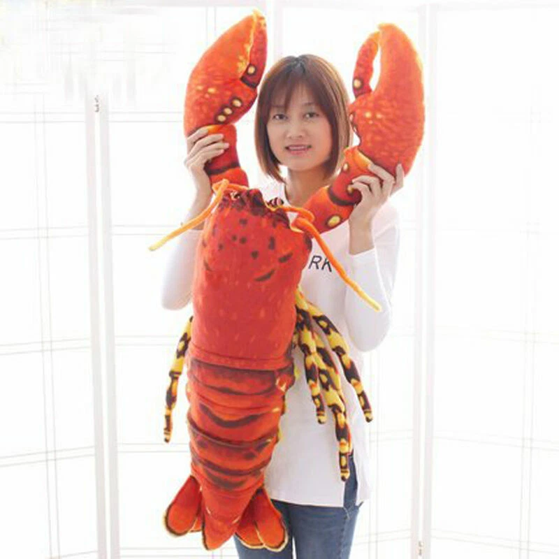 Lobster Plush Toy Doll Soft Pillow gift 110CM Big Giant Large