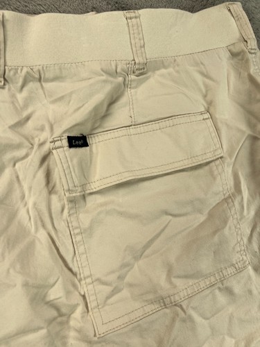 LEE NEW Womens Plus 24W Shorts Beige Utility Comfort Soft Waist Mid Twill NWT - Picture 4 of 11
