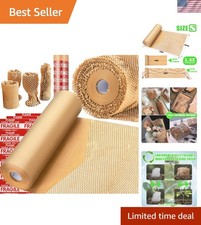 15"x230' Biodegradable Honeycomb Cushioning Roll + 36 Fragile Labels Included