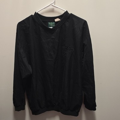 WP by Weatherproof Men's Black Pullover Windbreaker Jacket M 100% Polyester