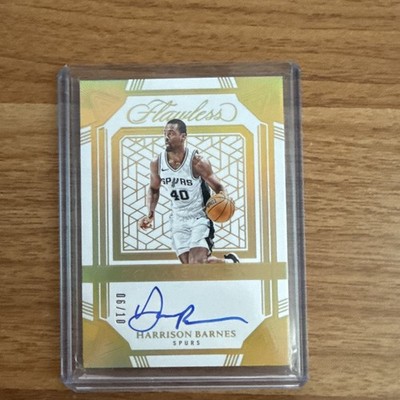 2024-25 Panini Flawless Framework Signatures Gold /10 Harrison Barnes Auto 4w8
