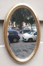 Cornice Ovale  Dorata Con Specchio 