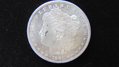 1880 S Morgan Silver Dollar $1 Choice BU Nice Coin Toning #10