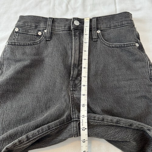 MADEWELL 26 The Perfect Vintage Jean Lunar Wash nero vita alta gamba dritta grezzo - Foto 6 di 11