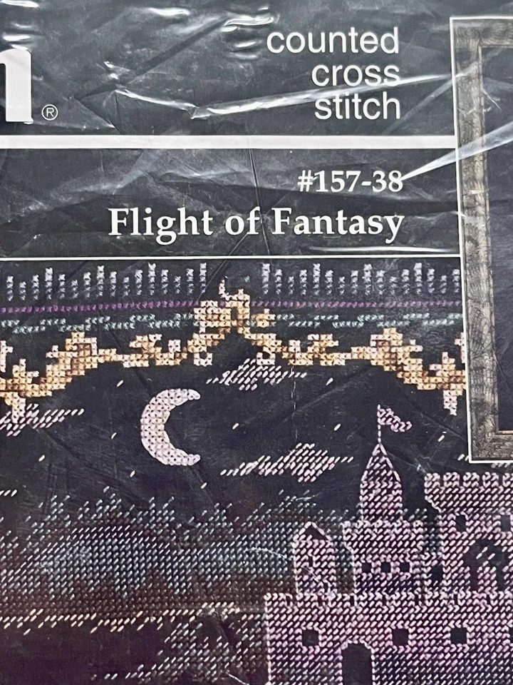 Janlynn - FLIGHT OF FANTASY - Vintage Cross Stitch Kit - #157-38 - Unopened/New - Image 4 of 4