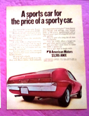 1970 AMC AMX Print Ad