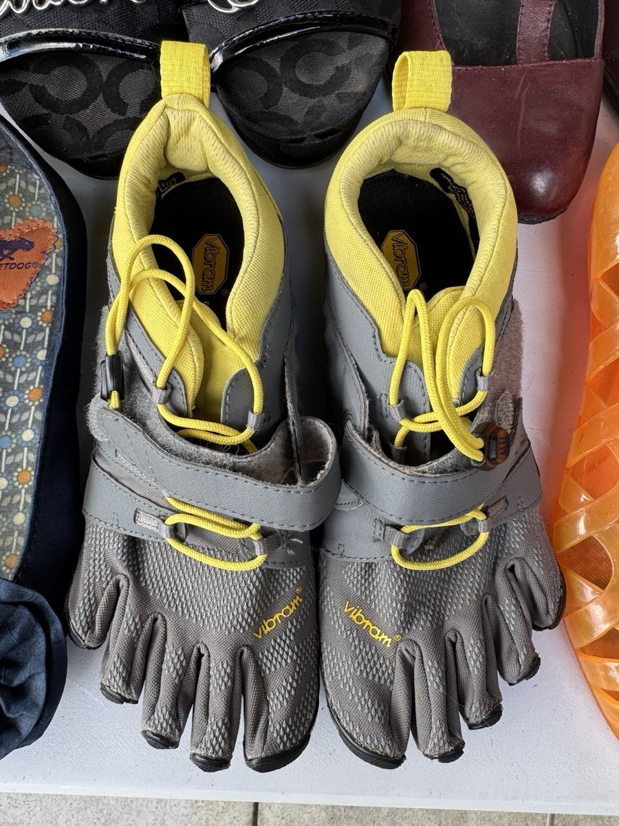 Vibram FiveFingers V-Train 2.0 Training Toe Shoes Gray Yellow