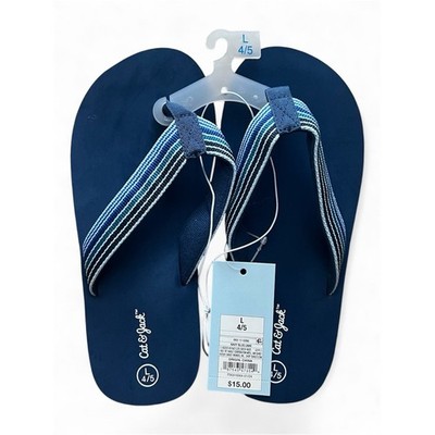 Cat & Jack Kids' Jami Flip Flop Sandals in Navy Blue