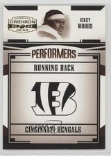 2005 Donruss Gridiron Gear Performers 393/500 Ickey Woods #P-22 0q1p