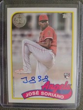 2024 TOPPS UPDATE JOSE SORIANO 1989 TOPPS ANNIVERSARY AUTOGRAPH RC LA ANGELS 