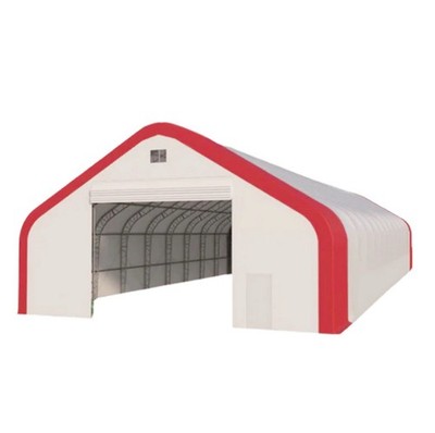 50x100x26 DUAL TRUSS *21oz PVC* Canvas Fabric Storage Building Shelter Barn Shop
