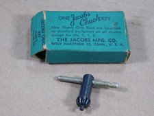 JACOBS 0 DRILL CHUCK KEY, PART K0 NEW OLD STOCK VINTAGE KEY