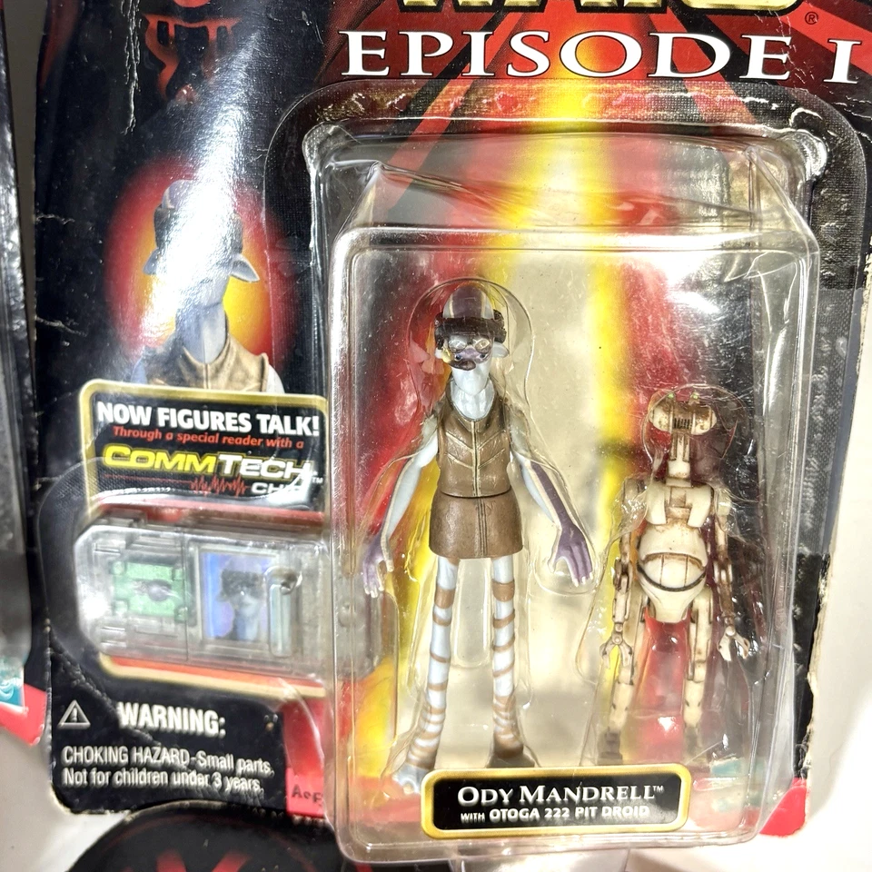 Figuras de ação Hasbro Star Wars 1998 episódio 1 TPM - Lote de 4 (novo/dano de cartão) - Imagem 3 de 4