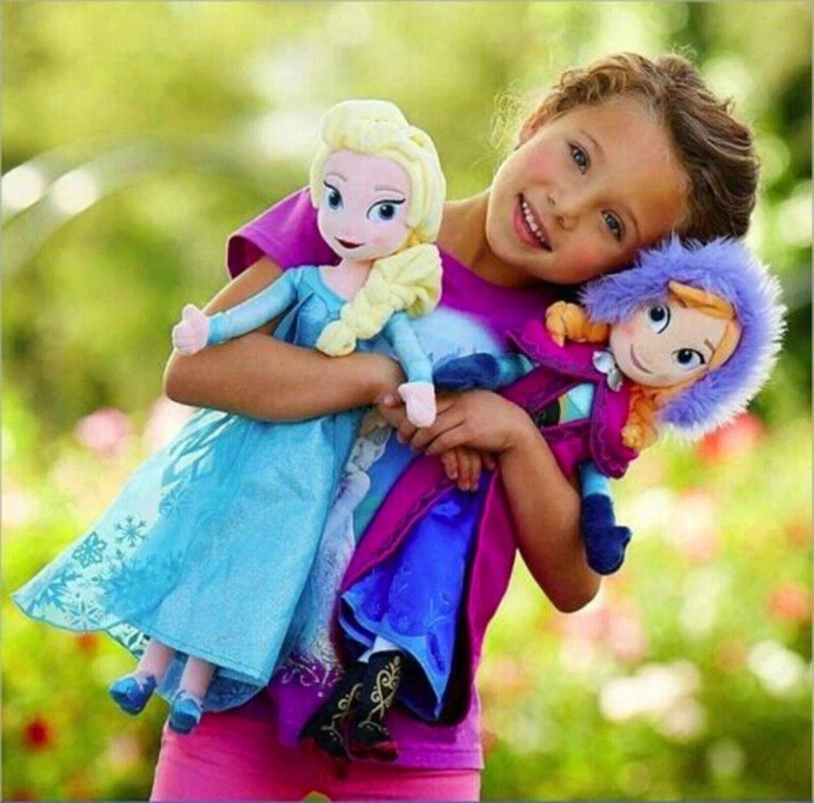16" inches Disney Frozen Movie Queen Elsa & Anna Plush Soft Doll Gift Collection